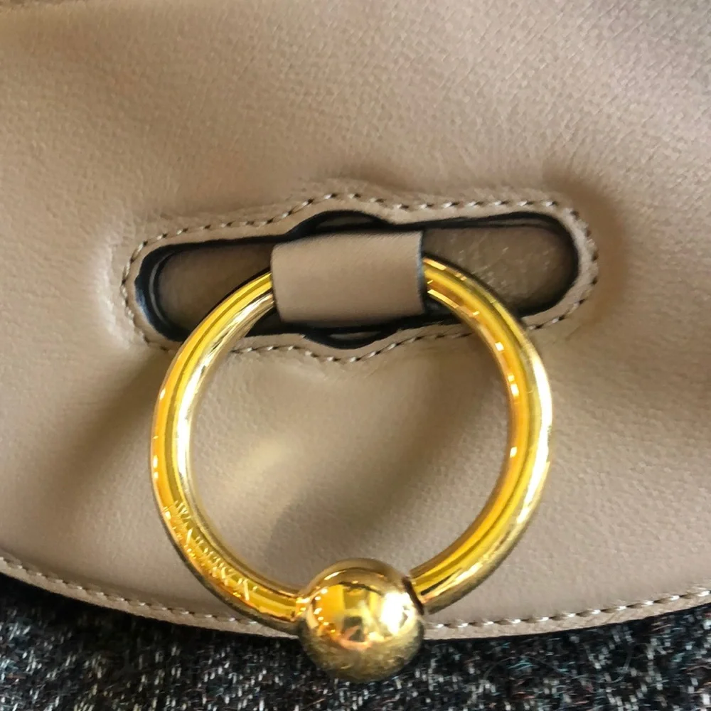 JW Anderson Ash Taupe Latch Crossbody Bag NWT - Picture 2 of 8